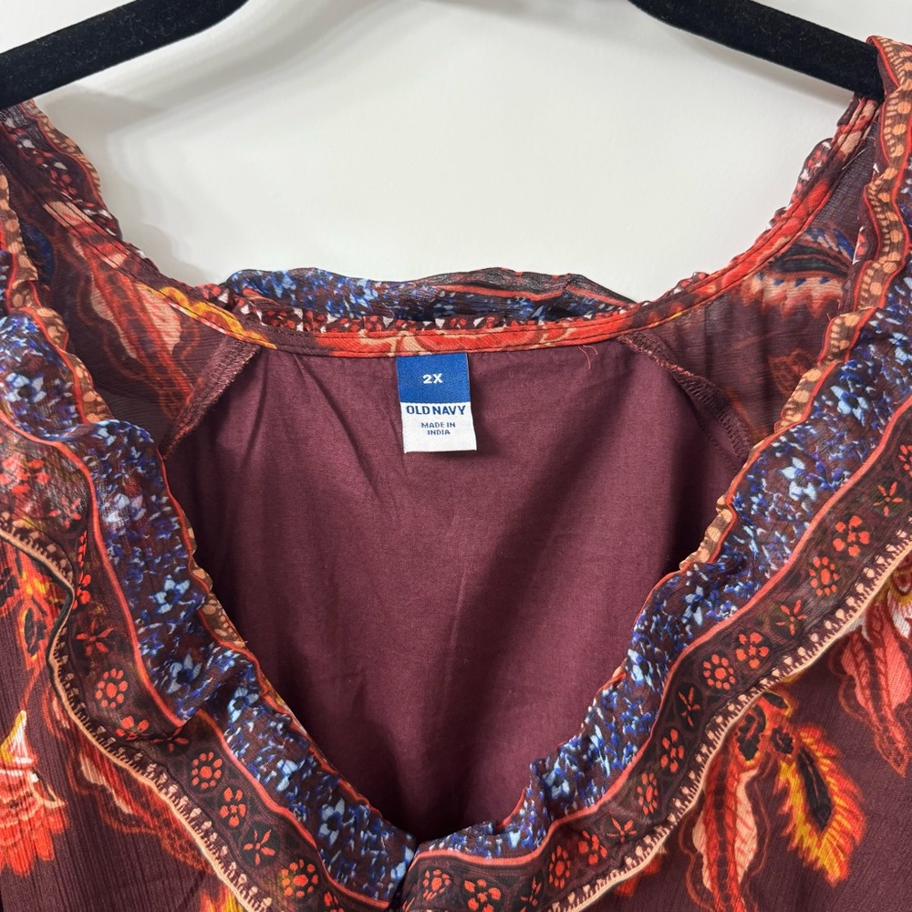 Old Navy Flutter-Sleeve Midi Dress - Size 2X - Picture 3 of 5